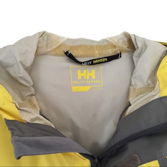 Helly Hansen Hooded Full Zip Rain Jacket. Sz L - Picture 2 of 9